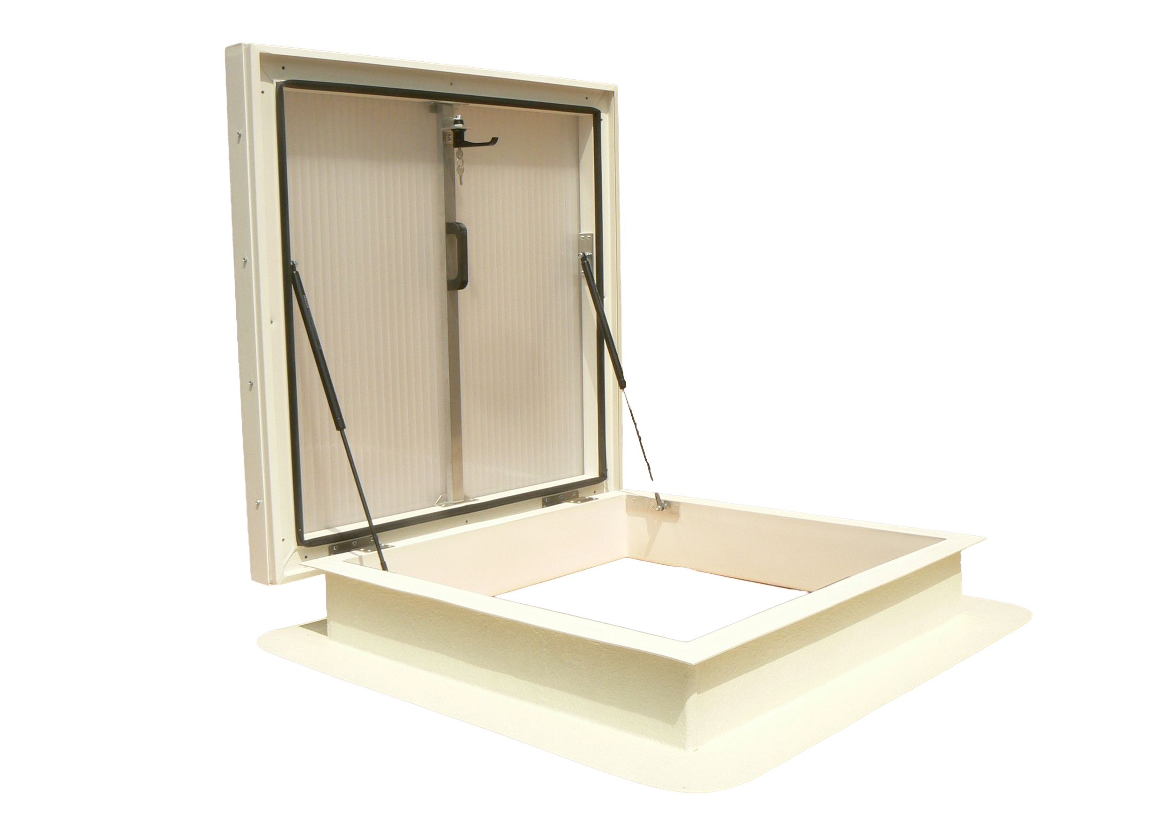 Wyłaz dachowy PC (poliwęglan komorowy) na podstawie PVC